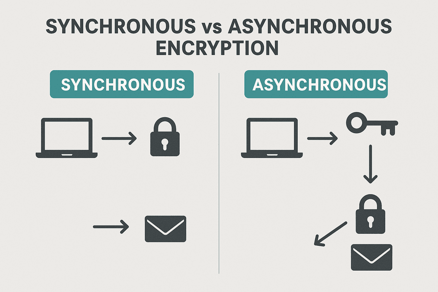synchronous vs asynchronous encryption